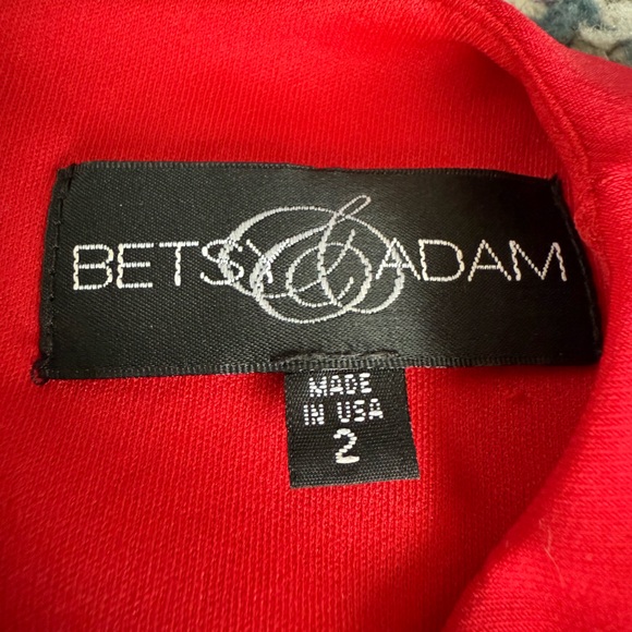 Betsy and Adam Red Sleeveless Maxi Dress, Size 2 - Picture 9 of 14